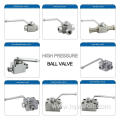 NPT L-Bore High Pressure Steel Hydraulic Ball Valve